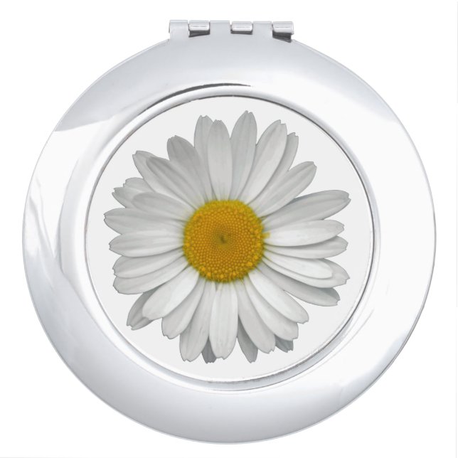 Simple Daisy Flower Closeup Compact Mirror (Front)