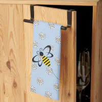 Summer Pattern Kitchen Towels, Spring Kitchen Decor, Bee Decor