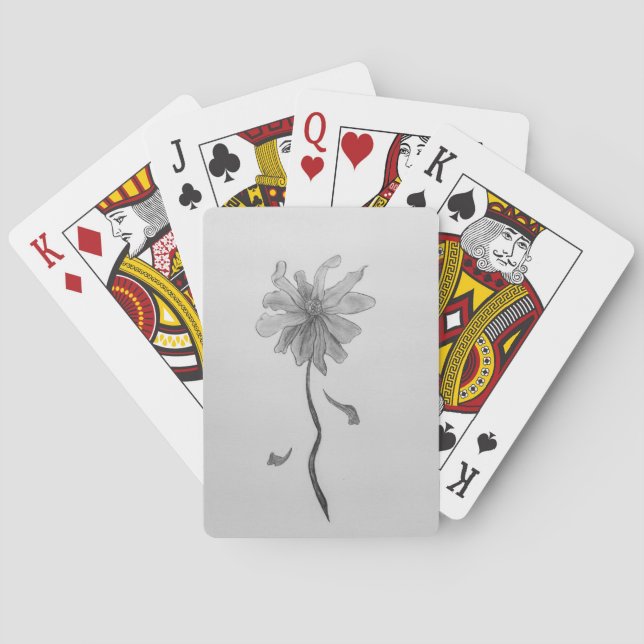 Simple Daisy Poker Cards (Back)