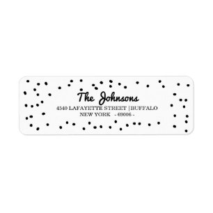 Simple Dalmatian Dots Holidays Label