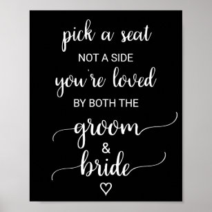Pick a seat either side your loved - Wedding window - pick a seat