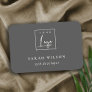 Simple Dark Black Custom Promotional Business Logo Name Tag