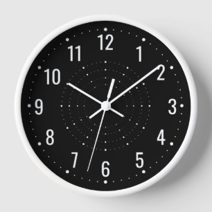 Simple Dark Decor - Black Minimalist Clock