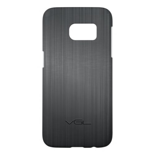 Simple Dark Gray Metallic Texture Samsung Galaxy S7 Case