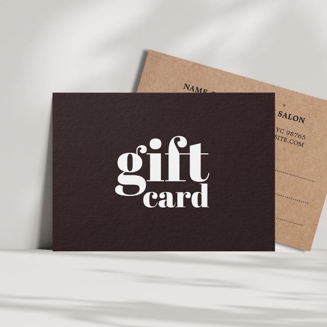 Simple Dark Gray Printed Kraft Beauty Salon (Creator Uploaded)