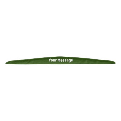 Simple Dark Green and White Your Message Template Tie Headband