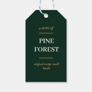 SIMPLE DARK GREEN MINIMAL MODERN GIFT TAGS
