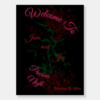 Simple Dark Rose for Wedding Decoration Foam Board