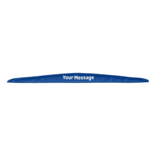 Simple Deep Blue and White Your Message Template Tie Headband