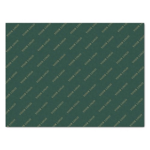 Simple Deep Green Business Brand Logo Printed Tissue Paper