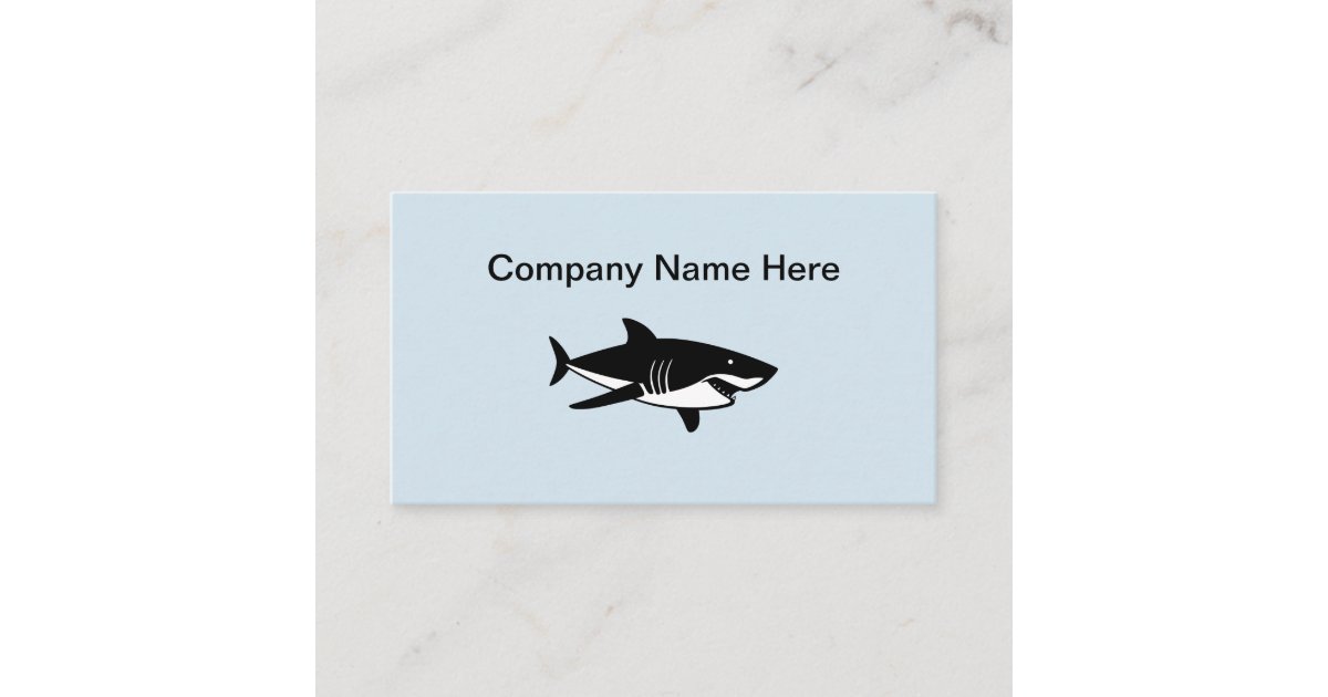 Simple Deep Sea Fishing Business Card