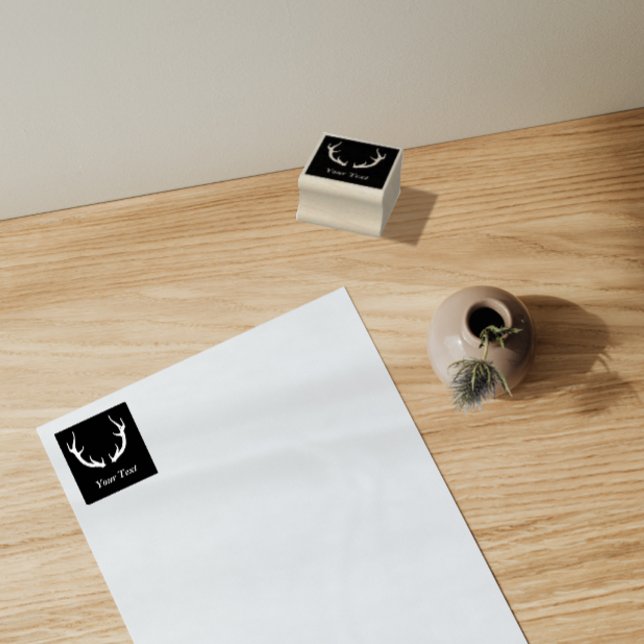 Simple Deer Antler Design Rubber Stamp (Creator Uploaded)