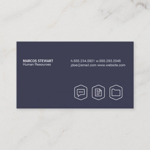 Simple denim business card