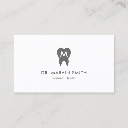 Simple Dentist Monogram Tooth Dental Appointment