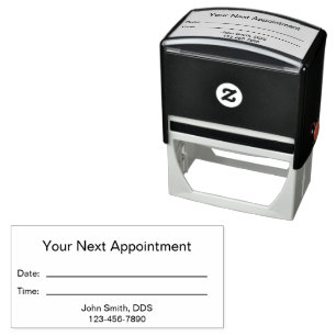 Simple Dentist Office Your Next Appointment Self-inking Stamp