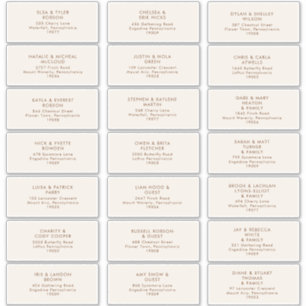 Simple Desert   Natural White Address Labels