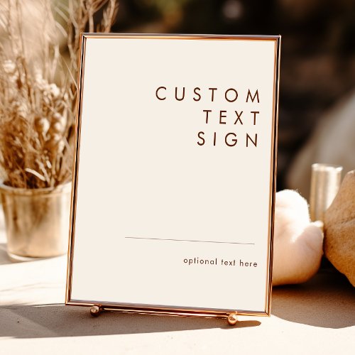 Simple Desert Natural White Cards and Gifts Custom Poster