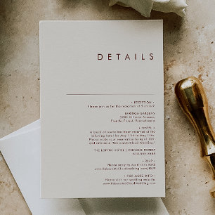 Simple Desert   Natural White Details Enclosure Card