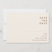 Simple Desert | Natural White Horizontal Save The Date (Front)