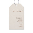 Simple Desert | Natural White Wedding Welcome