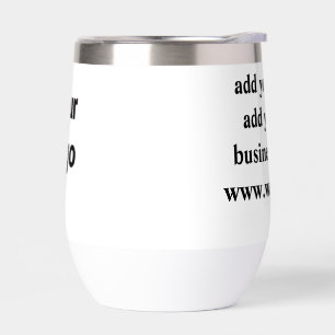 simple design add your logo desk organizer thermal wine tumbler