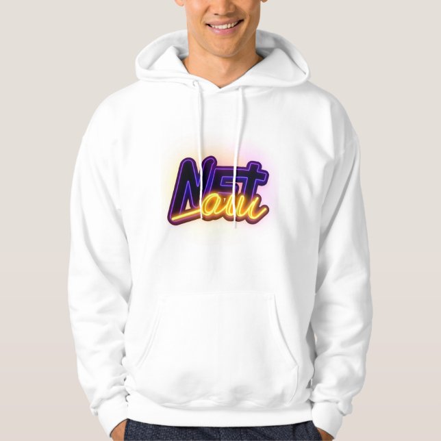 Simple Design and Logo T-Shirt Hoodie (Front)