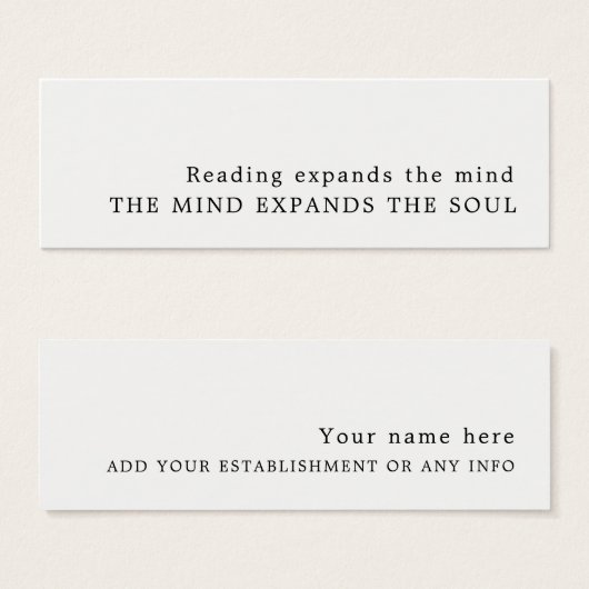 Simple Design Bookmark (Front & Back)