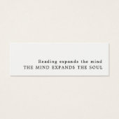 Simple Design Bookmark (Front)