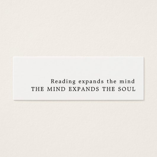 Simple Design Bookmark (Front)