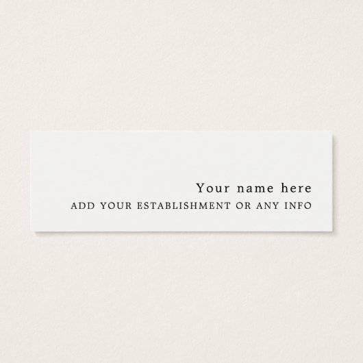 Simple Design Bookmark (Back)