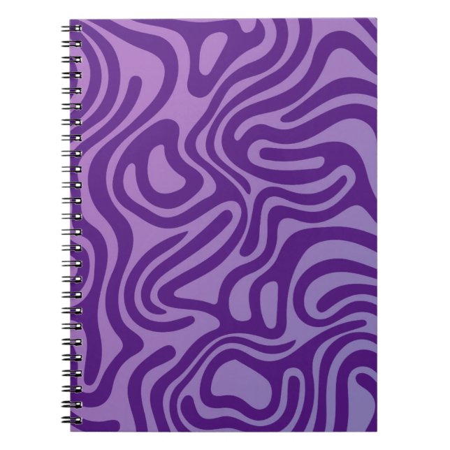 Simple design & elegant abstract Spiral Notebook (Front)