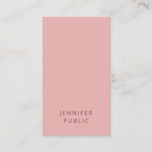 Simple Design Elegant Pink Green Modern Template Business Card