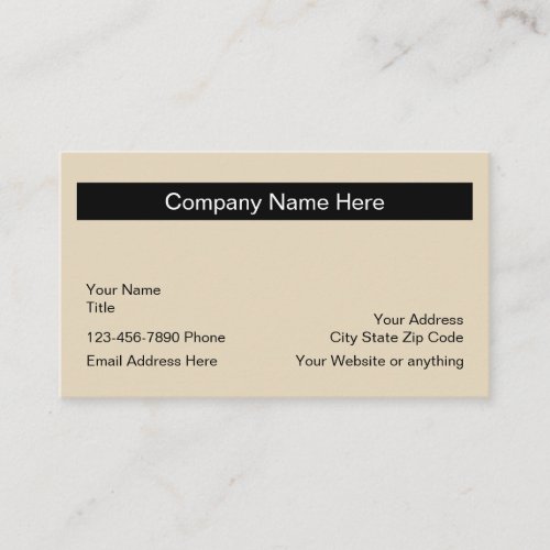 Simple Design Layout Business Card