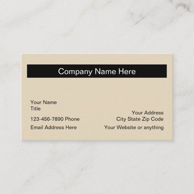 Simple Design Layout Business Card (Front)