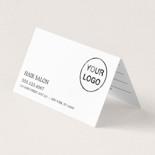 Simple Design Logo Appointment Card