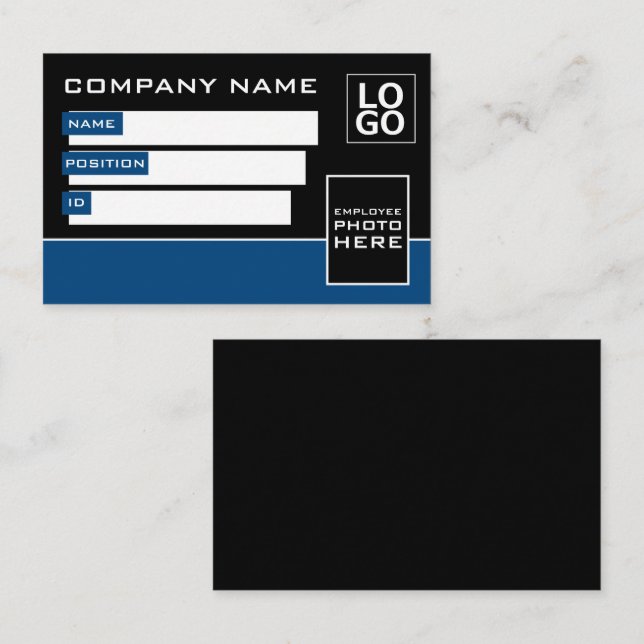Simple Design, Photo ID Cards (Front/Back)