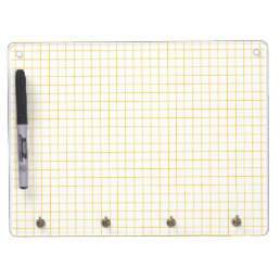 Simple design Plaid Square Pattern Dry Erase Board