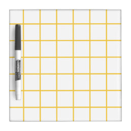 Simple design Plaid Square Pattern Dry Erase Board
