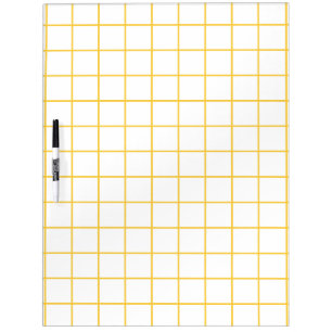 Simple design Plaid Square Pattern Dry Erase Board