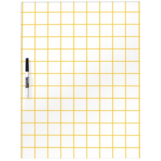 Simple design Plaid Square Pattern Dry Erase Board (Front)