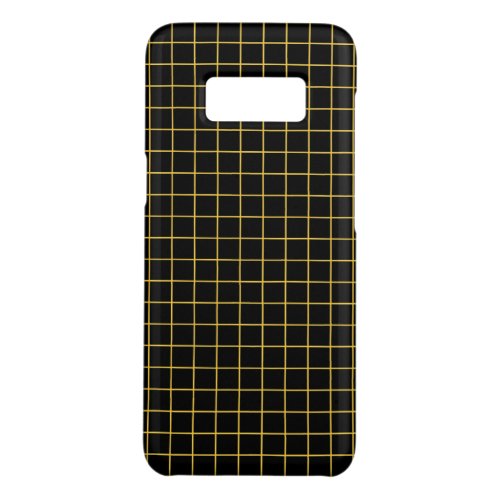 Simple design Plaid Yellow Pattern Black Samsung C Case_Mate Samsung Galaxy S8 Case