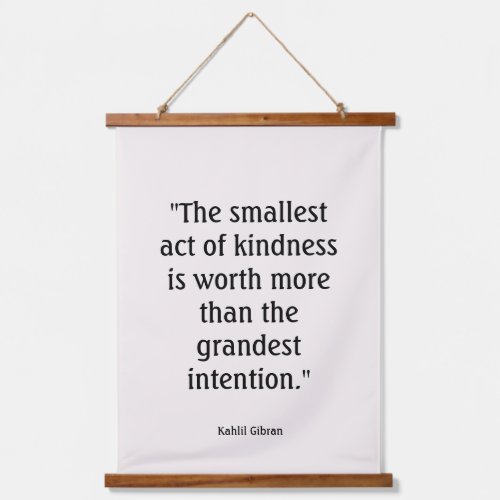 Simple Design Simple Act of Kindess Quote Tapestry