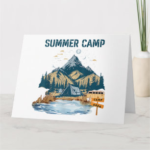 Simple Design Summer Camp Card