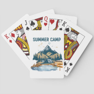 Simple Design Summer Camp Poker Cards