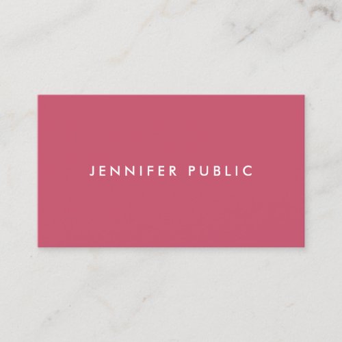 Simple Design Template Trend Colors Professional Business Card