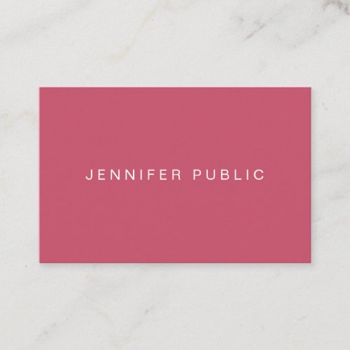 Simple Design Trend Colors Template Professional Business Card