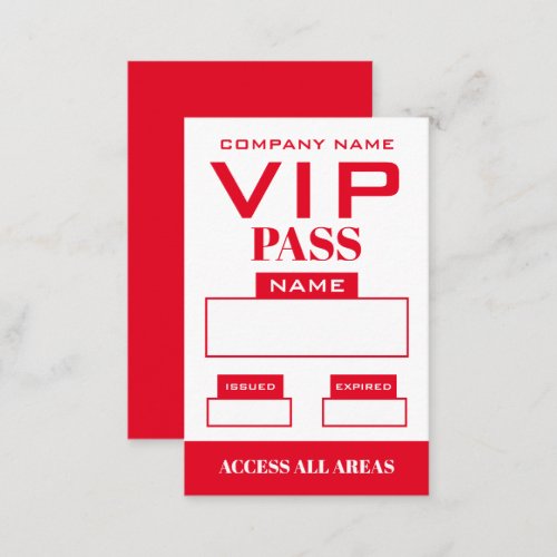 Simple Design VIP Cards