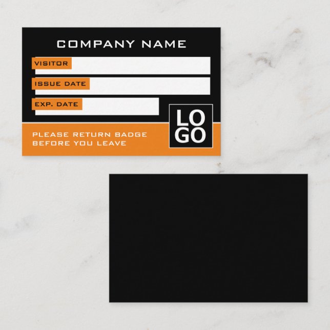 Simple Design, Visitor Cards (Front/Back)