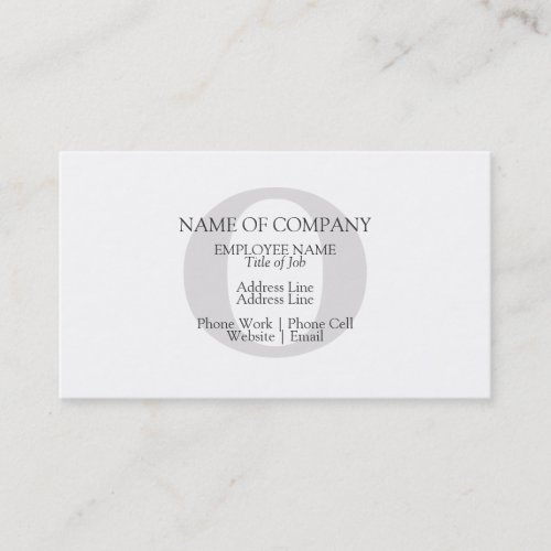 BusinessCards With Monograms  Profile Cards Business Card Templates