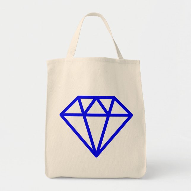 Simple Diamond - Blue Tote Bag (Front)